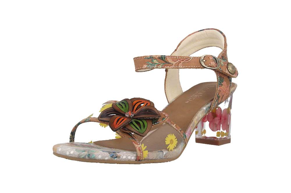 Laura Vita Sandaletten In Übergrößen Mehrfarbig LUCIAO 08 Beige Große Damenschuhe