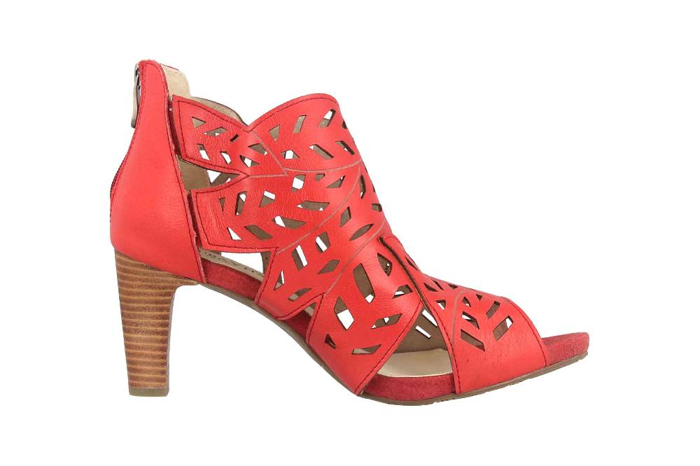 Laura Vita Sandaletten In Übergrößen Rot ALBANE 048 Rouge Große Damenschuhe