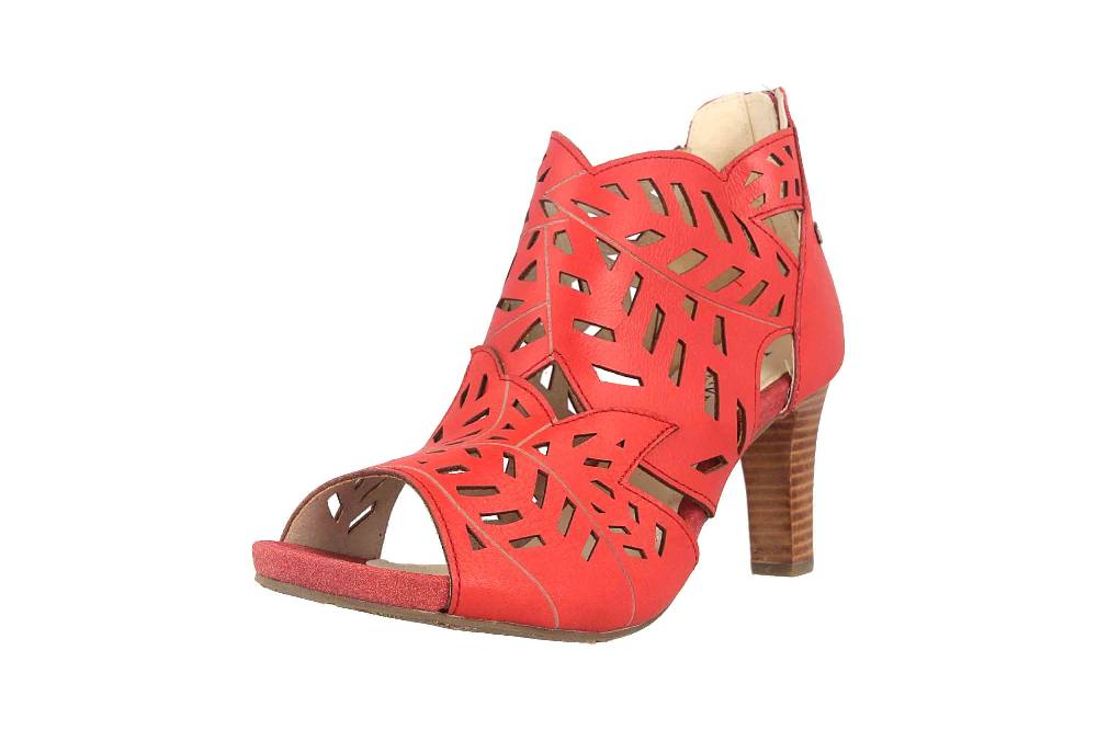 Laura Vita Sandaletten In Übergrößen Rot ALBANE 048 Rouge Große Damenschuhe