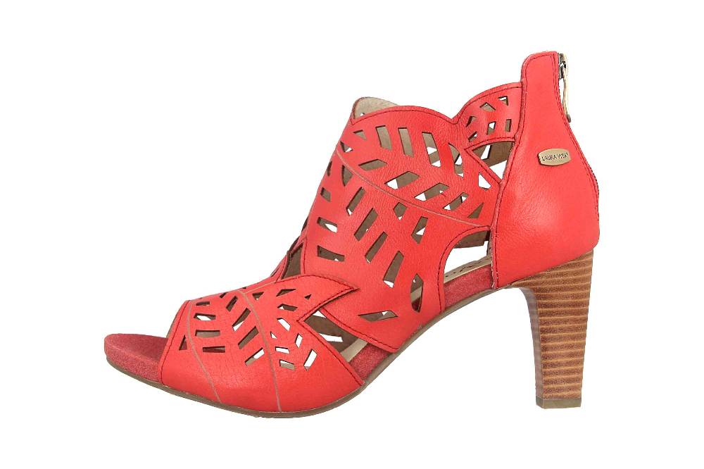 Laura Vita Sandaletten in Übergrößen Rot ALBANE 048 Rouge große Damenschuhe