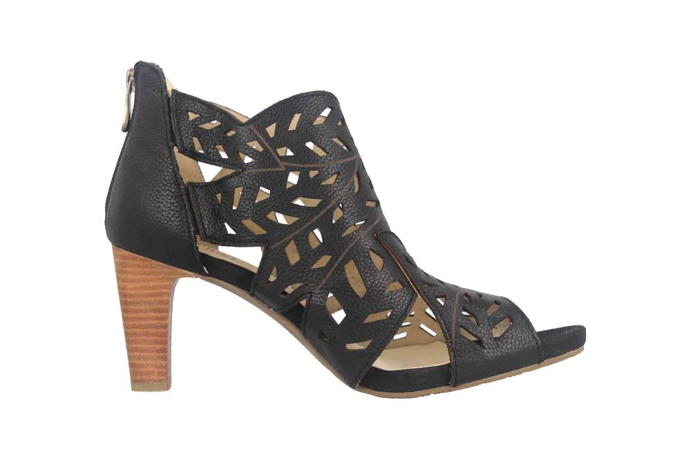 Laura Vita Sandaletten In Übergrößen Schwarz ALBANE 048 Noir Große Damenschuhe