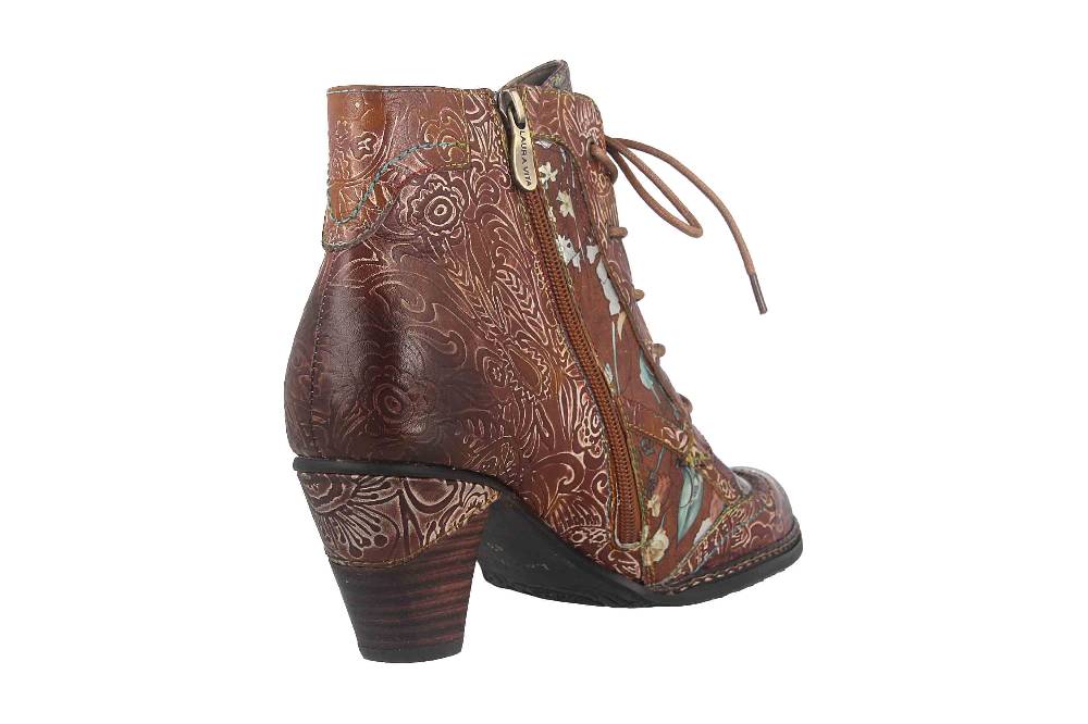 Laura Vita Stiefel In Übergrößen Braun ALCIZEEO 01 Marron Große Damenschuhe