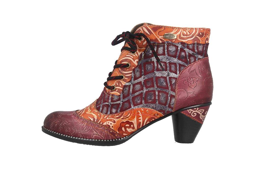 Laura Vita Stiefel in Übergrößen Mehrfarbig Alizee 30 Grenat große Damenschuhe