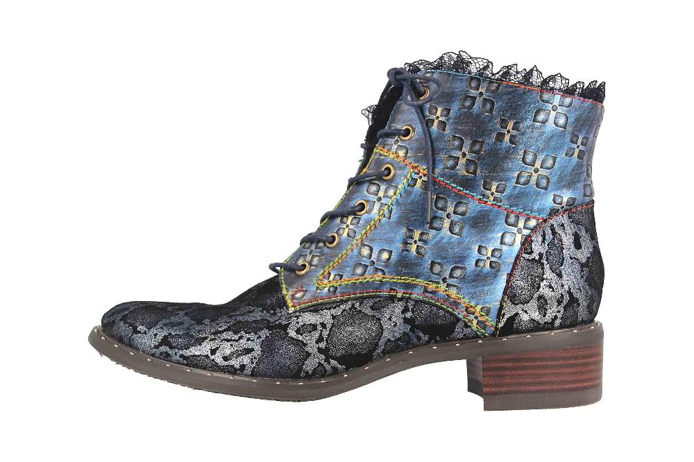 Laura Vita Stiefel in Übergrößen Mehrfarbig Emcmao 15 Bleu große Damenschuhe