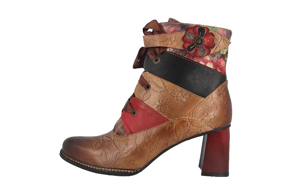 Laura Vita Stiefel in Übergrößen Mehrfarbig Idcano 04 Choco große Damenschuhe