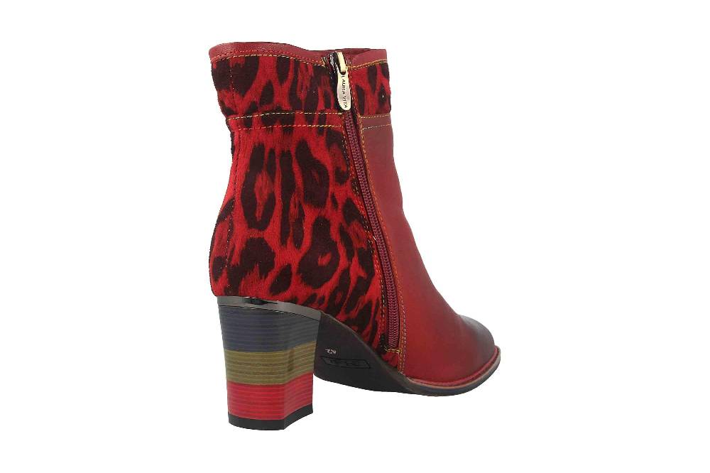 Laura Vita Stiefel In Übergrößen Rot Geceko 01 Rouge Große Damenschuhe