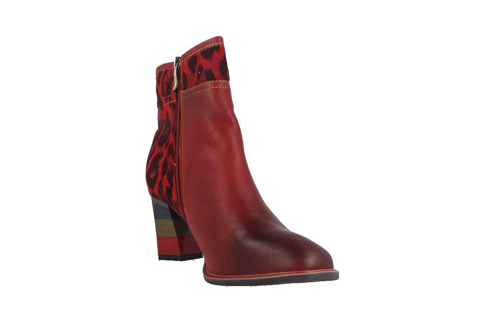 Laura Vita Stiefel In Übergrößen Rot Geceko 01 Rouge Große Damenschuhe