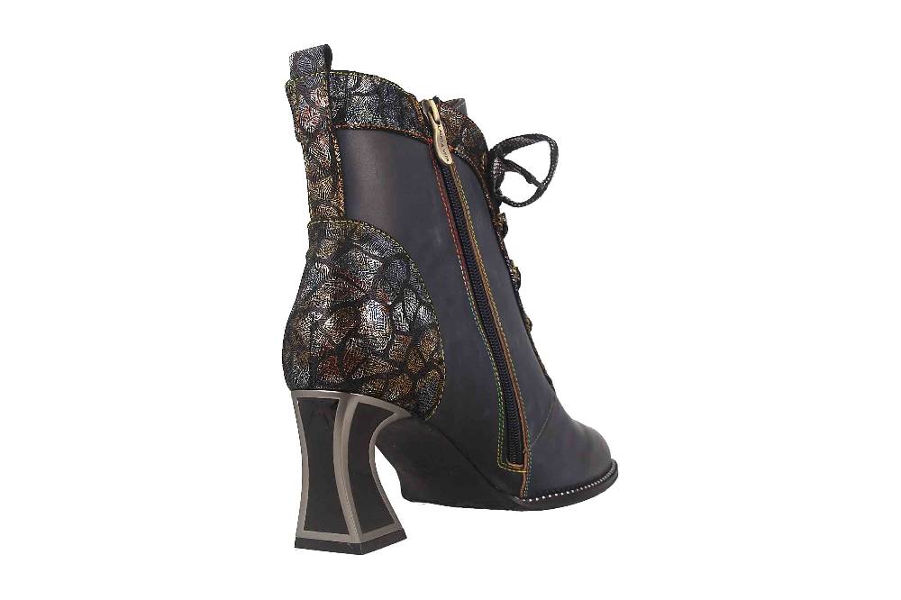 Laura Vita Stiefeletten In Übergrößen Blau JACBO 1123 Jeans Große Damenschuhe