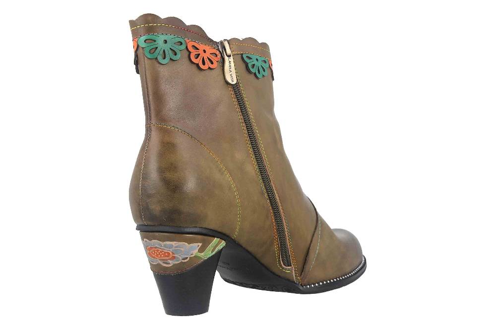 Laura Vita Stiefeletten In Übergrößen Khaki ALCIZEEO 72 Kaki Große Damenschuhe