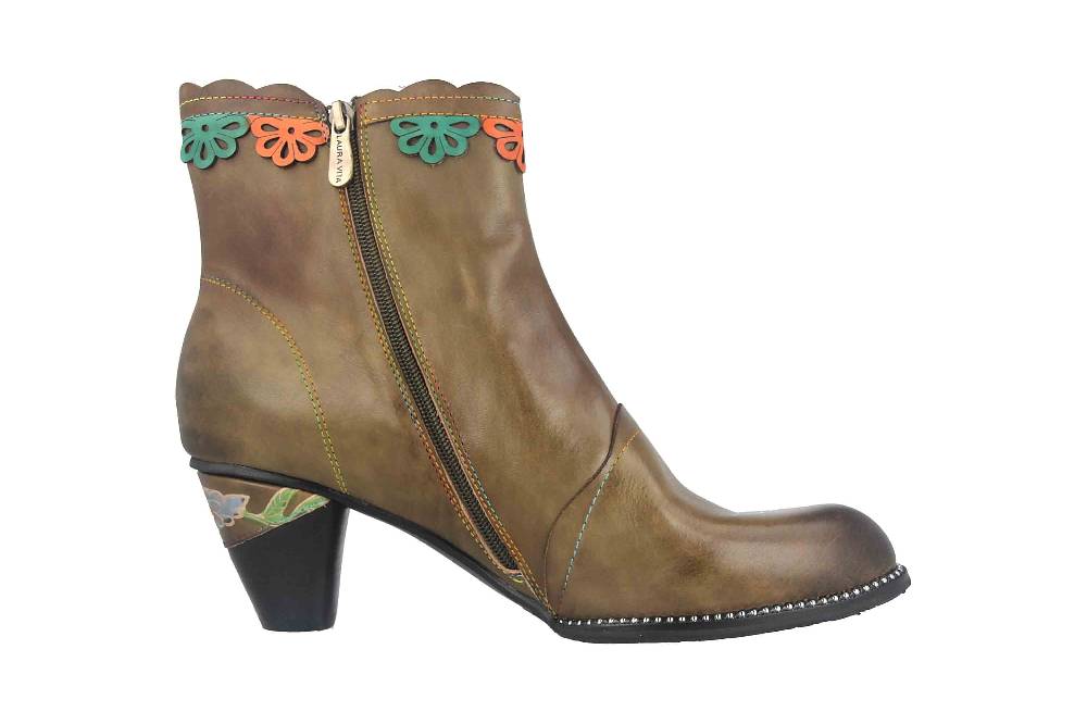 Laura Vita Stiefeletten In Übergrößen Khaki ALCIZEEO 72 Kaki Große Damenschuhe