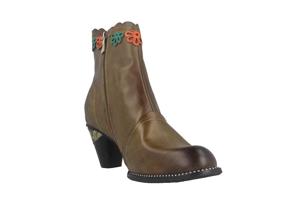 Laura Vita Stiefeletten In Übergrößen Khaki ALCIZEEO 72 Kaki Große Damenschuhe