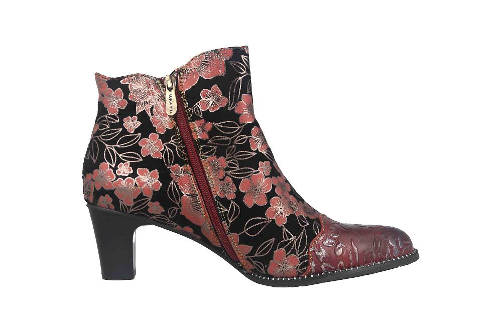 Laura Vita Stiefeletten In Übergrößen Mehrfarbig ELCODIEO 212 Cerise Große Damenschuhe