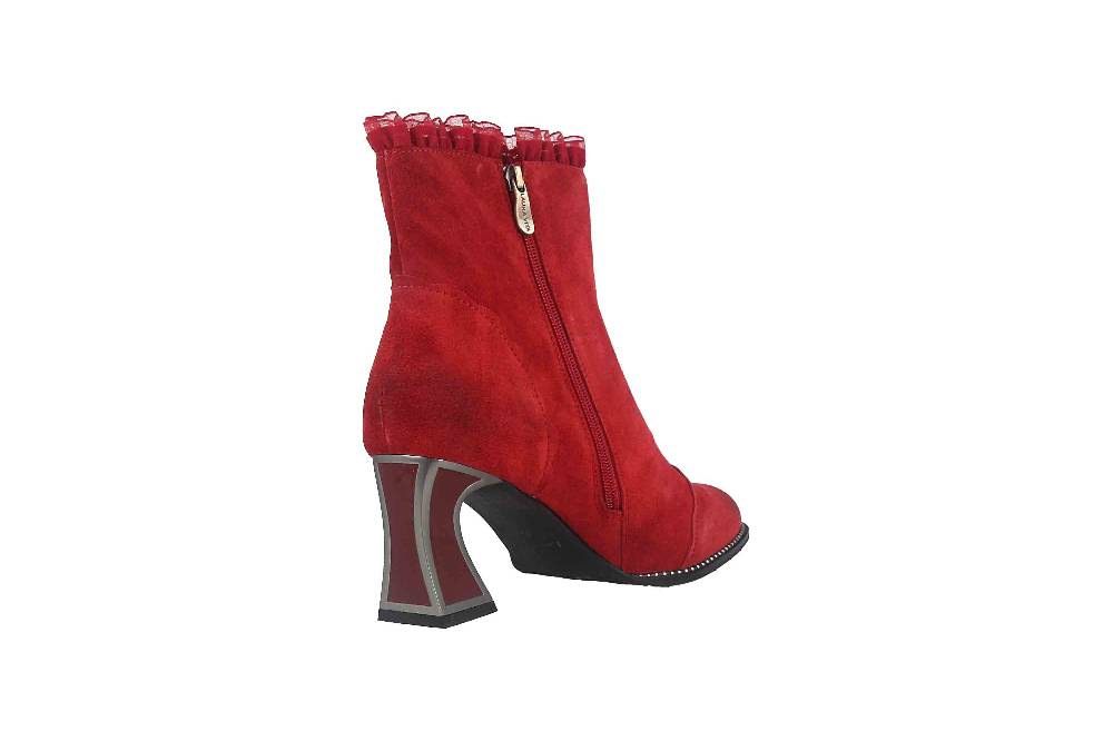 Laura Vita Stiefeletten In Übergrößen Rot JACBO 12 Grenat Große Damenschuhe