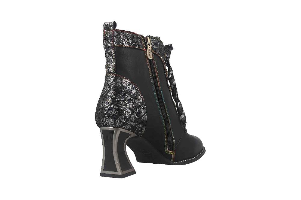 Laura Vita Stiefeletten In Übergrößen Schwarz JACBO 1123 Noir Große Damenschuhe