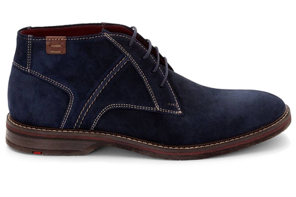 LLOYD Dalbert Stiefeletten In Übergrößen Blau 28-556-34 Große Herrenschuhe