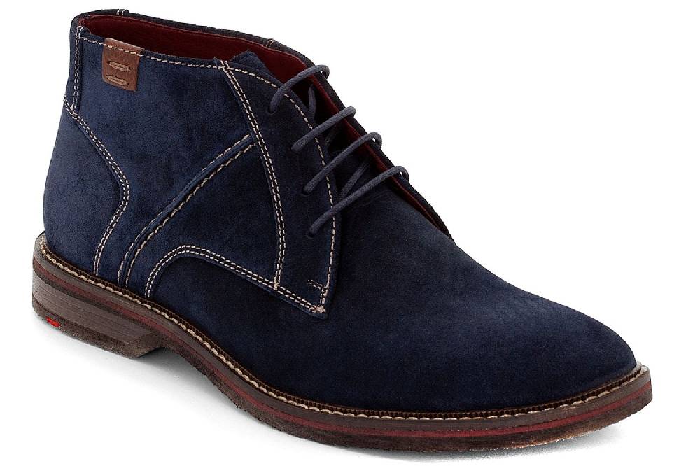 LLOYD Dalbert Stiefeletten In Übergrößen Blau 28-556-34 Große Herrenschuhe