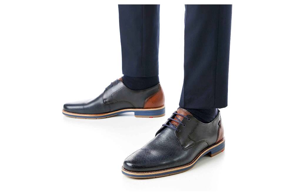 Lloyd Lagos Businessschuhe In Übergrößen Blau 13-007-18 Große Herrenschuhe