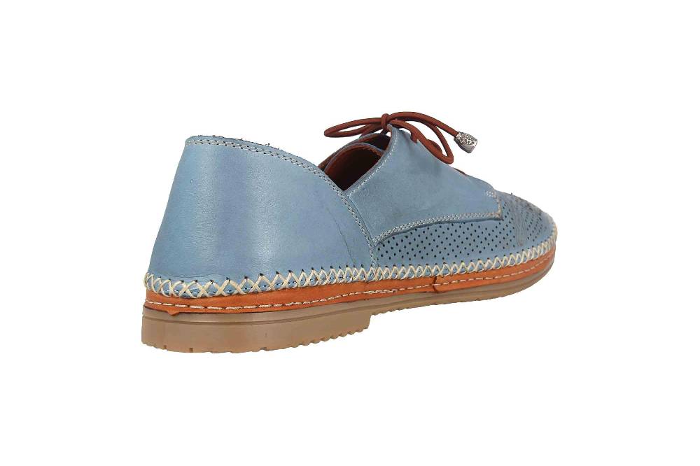 Manitu Halbschuhe In Übergrößen Blau 850419-51 Große Damenschuhe