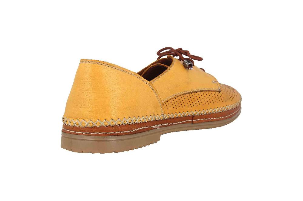 Manitu Halbschuhe In Übergrößen Gelb 850419-6 Große Damenschuhe
