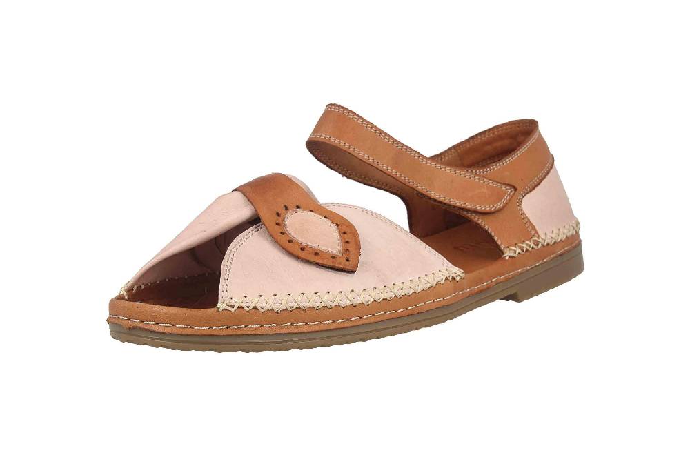 Manitu Sandalen In Übergrößen Rosa 910006-42 Große Damenschuhe