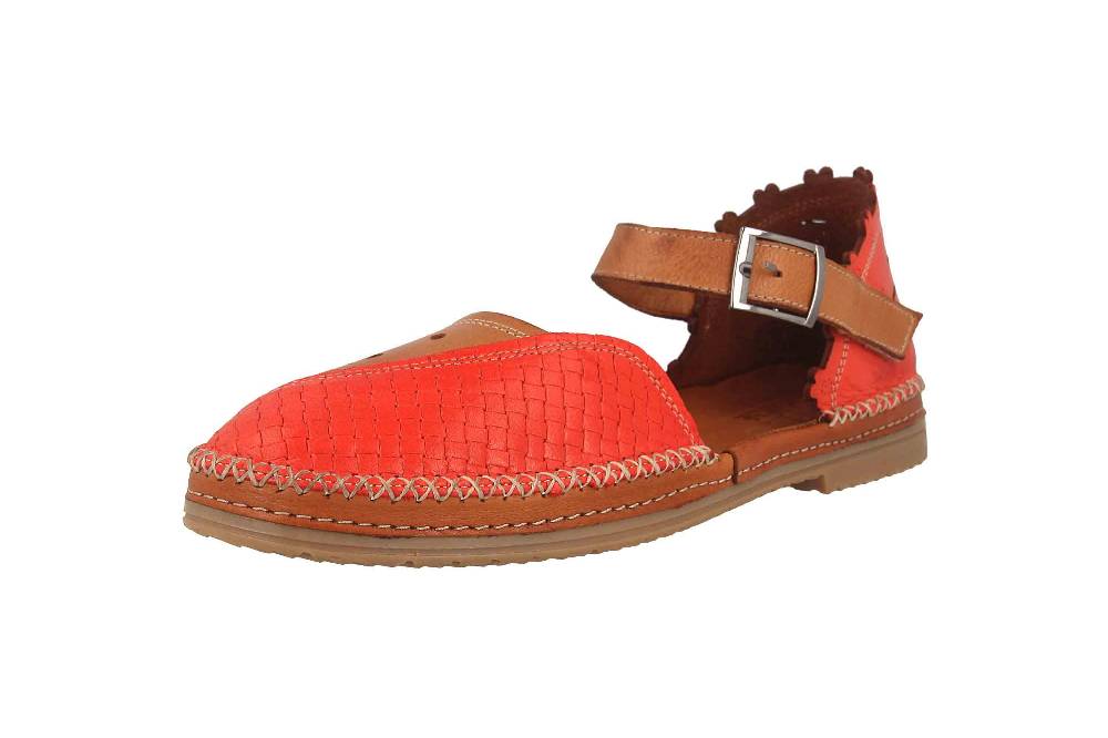 Manitu Sandalen In Übergrößen Rot 910000-04 Große Damenschuhe