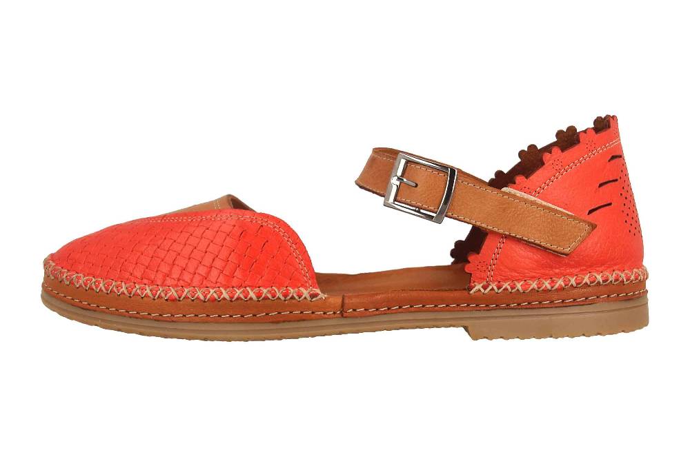 Manitu Sandalen In Übergrößen Rot 910000-04 Große Damenschuhe