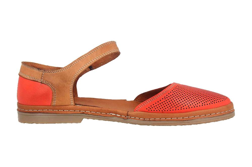 Manitu Sandaletten In Übergrößen Rot 911006-4 Große Damenschuhe