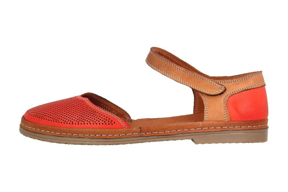 Manitu Sandaletten in Übergrößen Rot 911006-4 große Damenschuhe