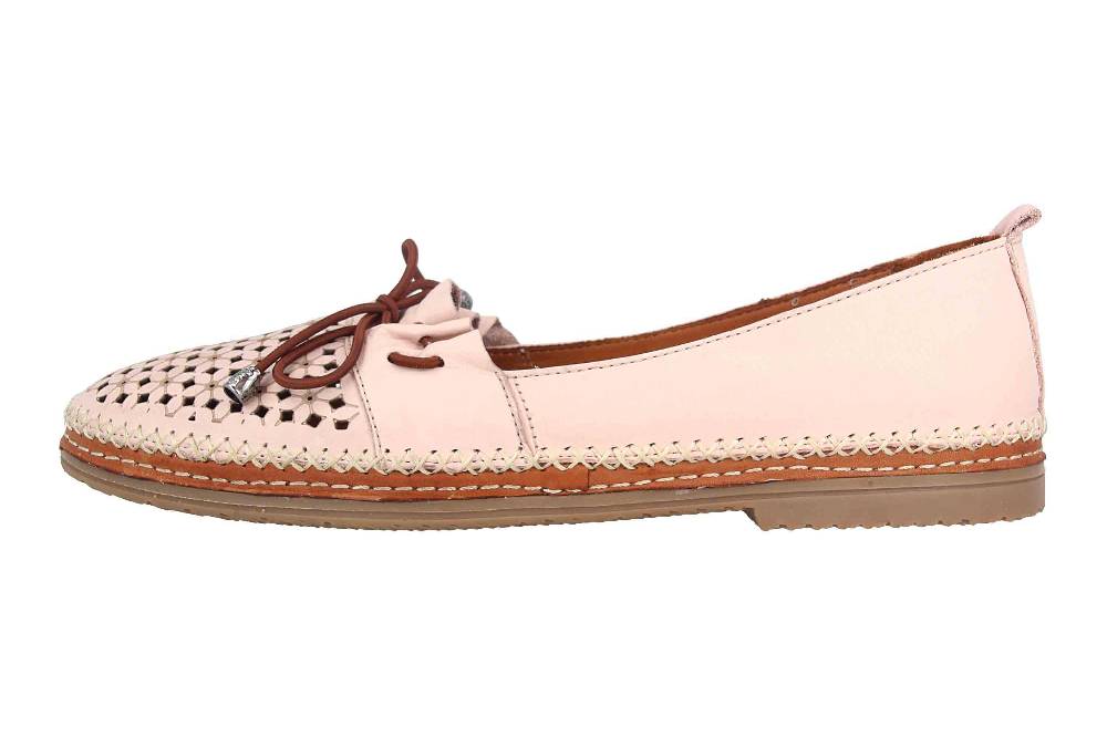 Manitu Slipper in Übergrößen Rosa 840807-42 große Damenschuhe