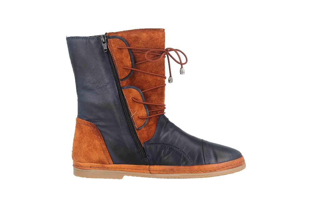Manitu Stiefel In Übergrößen Blau 991535-5 Große Damenschuhe