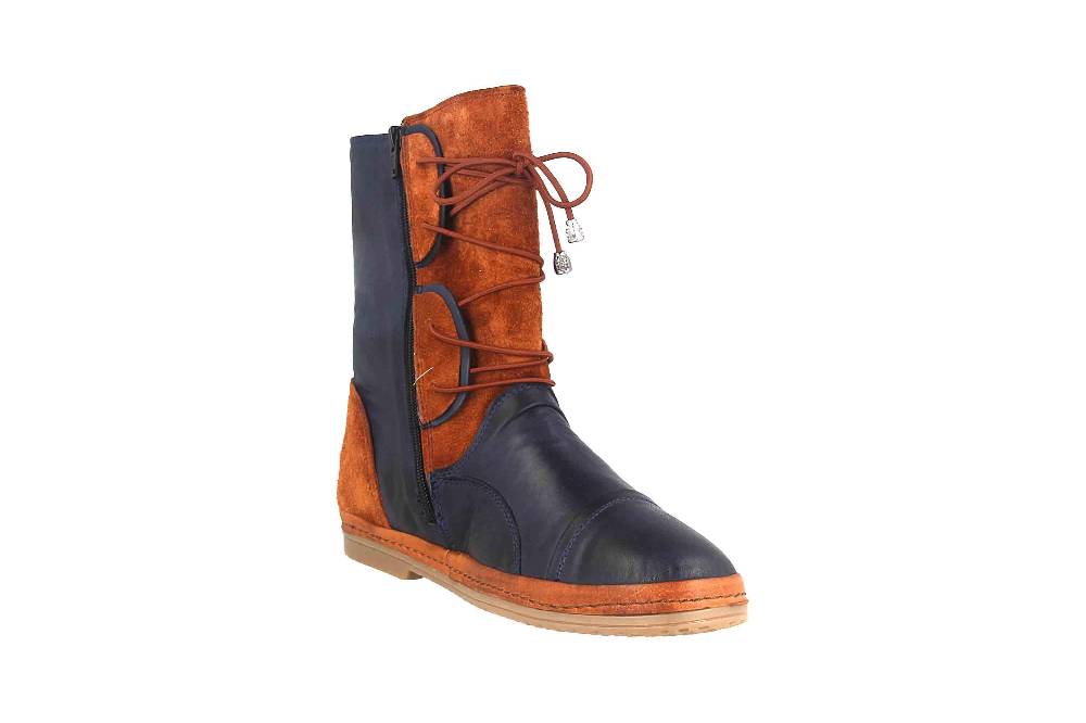Manitu Stiefel In Übergrößen Blau 991535-5 Große Damenschuhe