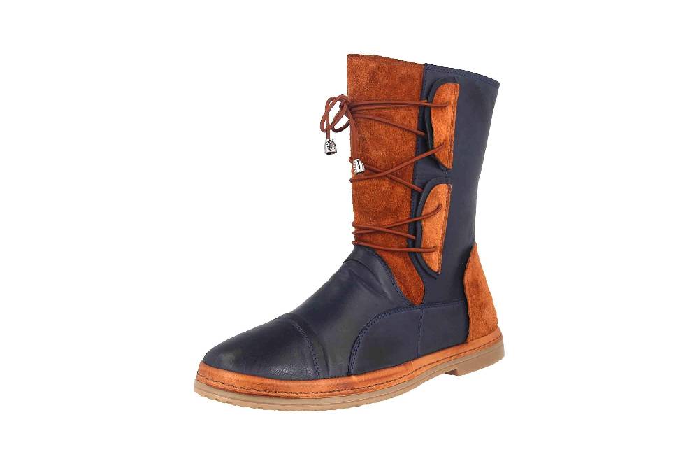 Manitu Stiefel In Übergrößen Blau 991535-5 Große Damenschuhe