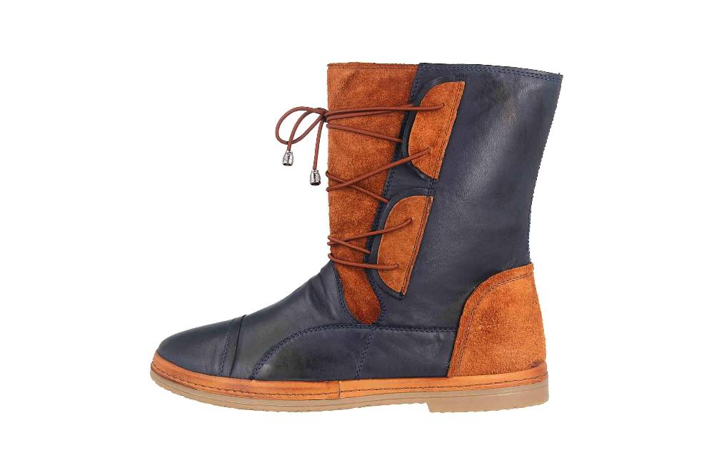 Manitu Stiefel in Übergrößen Blau 991535-5 große Damenschuhe