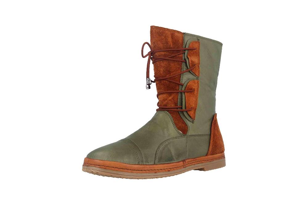 Manitu Stiefel In Übergrößen Grün 991535-7 Große Damenschuhe