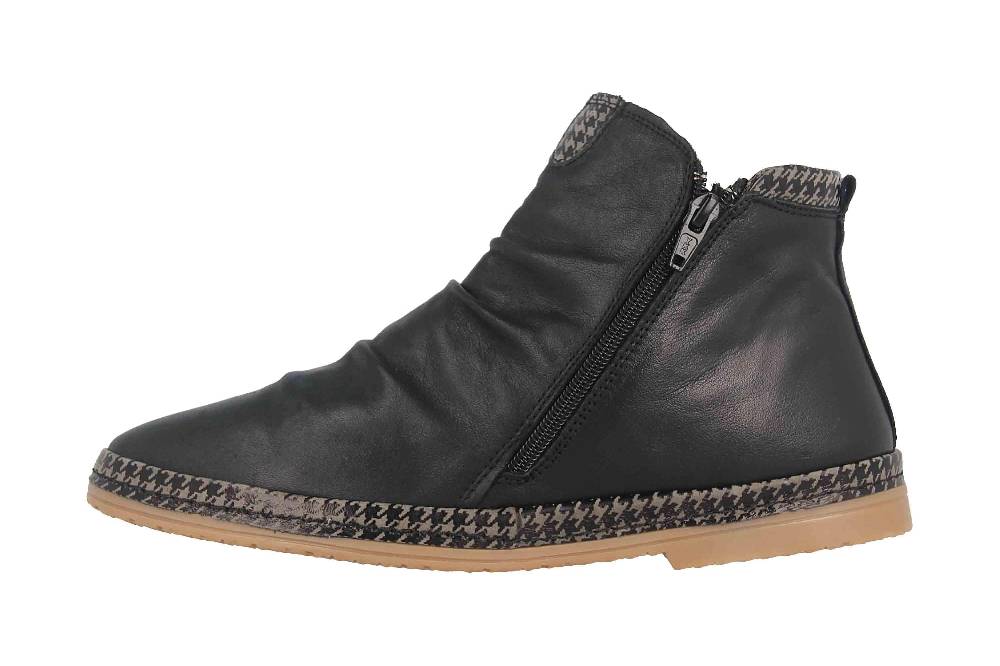 Manitu Stiefel in Übergrößen Schwarz 991529-1 große Damenschuhe