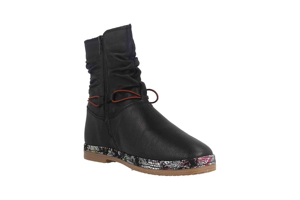 Manitu Stiefel In Übergrößen Schwarz 991540-1 Große Damenschuhe