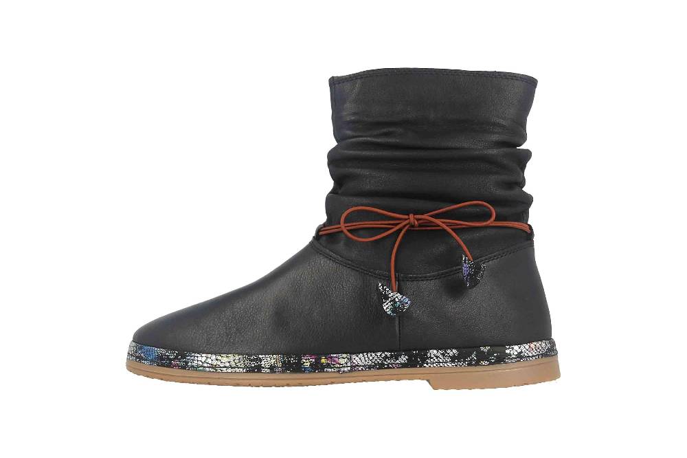 Manitu Stiefel in Übergrößen Schwarz 991540-1 große Damenschuhe