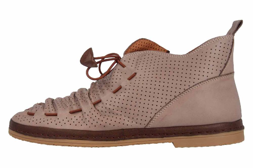 Manitu Stiefelette in Übergrößen Beige 991163 8 große Damenschuhe