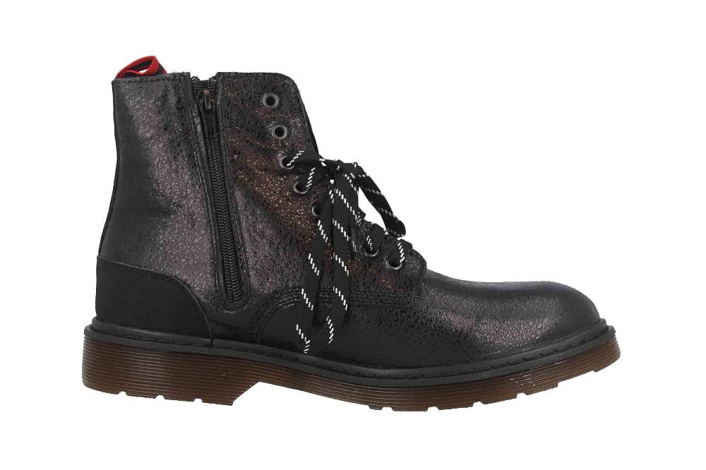 Manitu Stiefeletten In Übergrößen Schwarz 962044-1 Große Damenschuhe