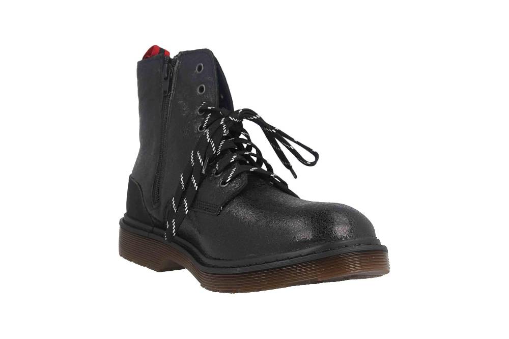 Manitu Stiefeletten In Übergrößen Schwarz 962044-1 Große Damenschuhe