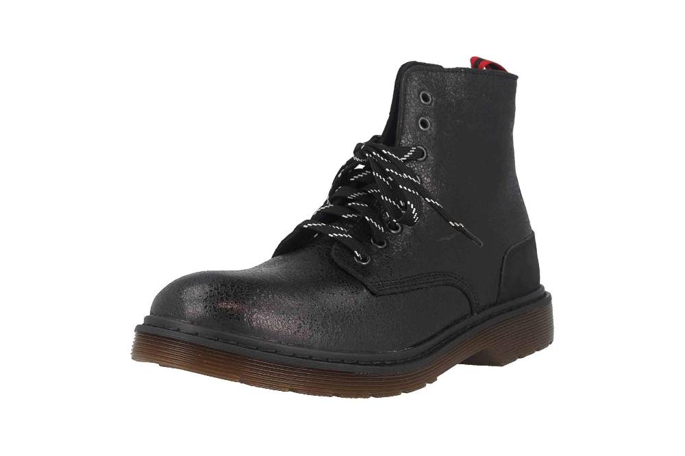 Manitu Stiefeletten In Übergrößen Schwarz 962044-1 Große Damenschuhe