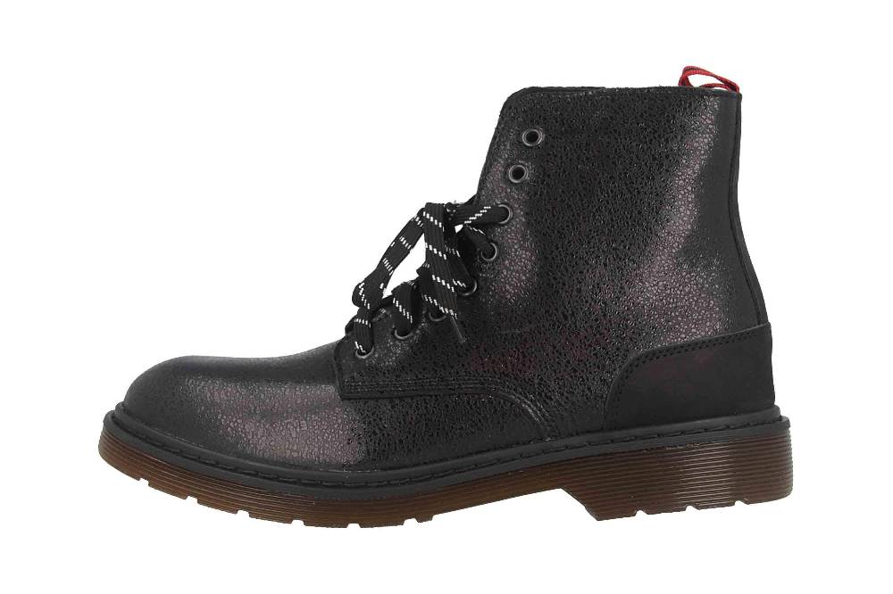 Manitu Stiefeletten in Übergrößen Schwarz 962044-1 große Damenschuhe