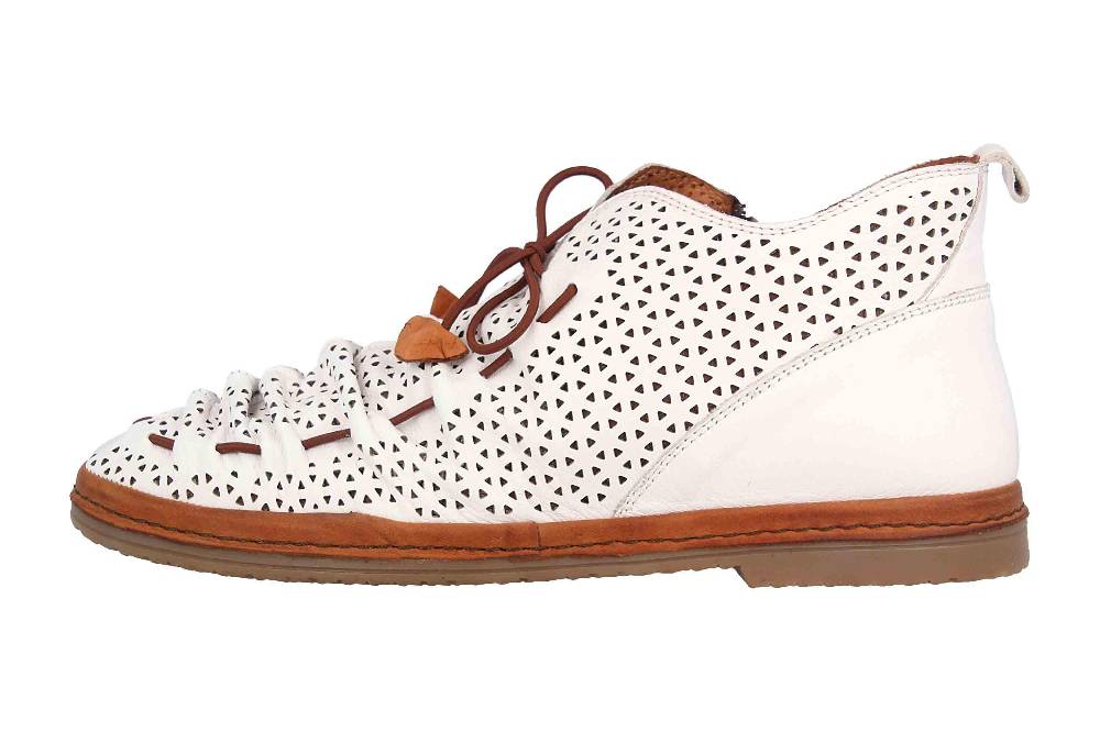 Manitu Stiefeletten in Übergrößen Weiß 991513-3 große Damenschuhe
