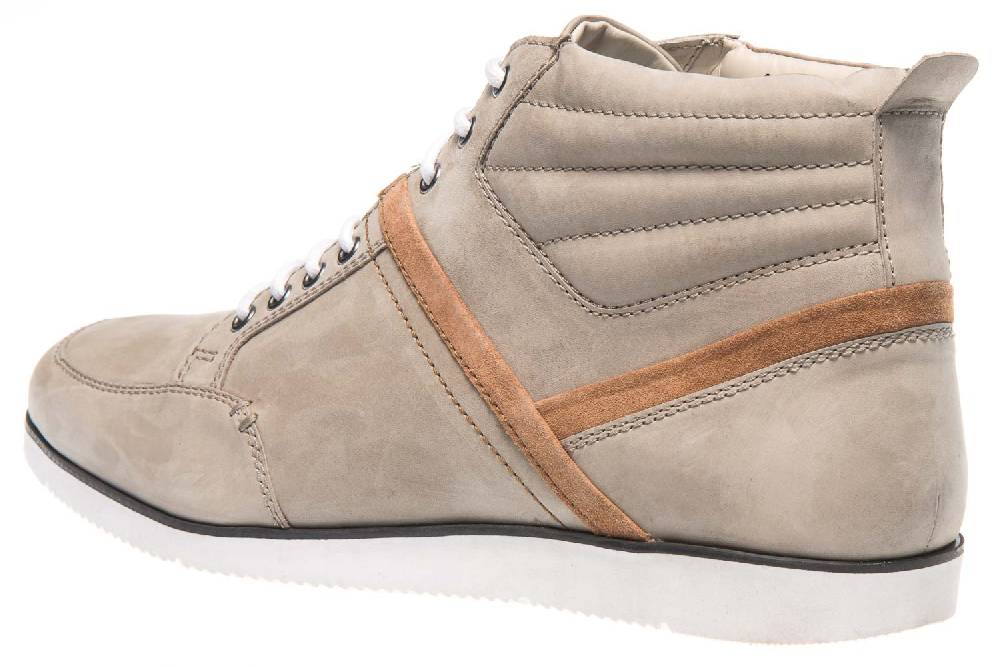 MANZ Boots In Übergrößen Grau 104017-12-068 Große Herrenschuhe