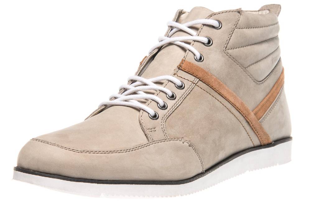 MANZ Boots in Übergrößen Grau 104017-12-068 große Herrenschuhe