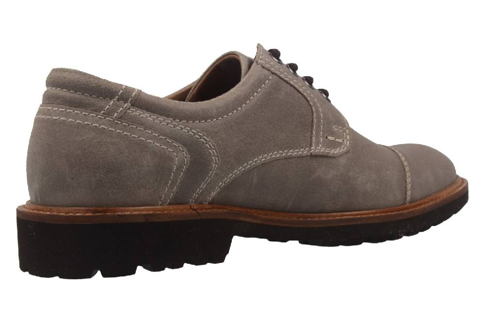 Manz Business Schuh In Übergrößen Grau 146065-03-023 Große Herrenschuhe