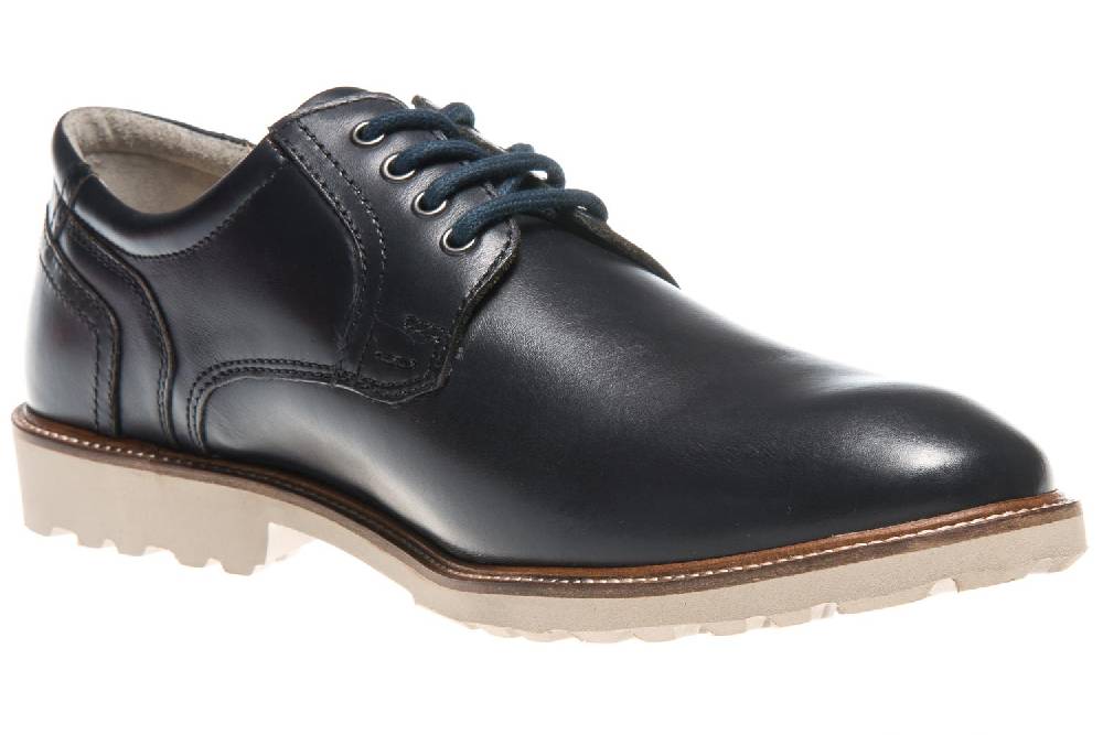 MANZ Business Schuhe In Übergrößen Blau 146050-03-047 Große Herrenschuhe