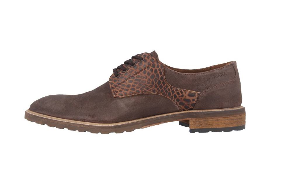 Manz Business-Schuhe In Übergrößen Braun 141003-02-187 Große Herrenschuhe