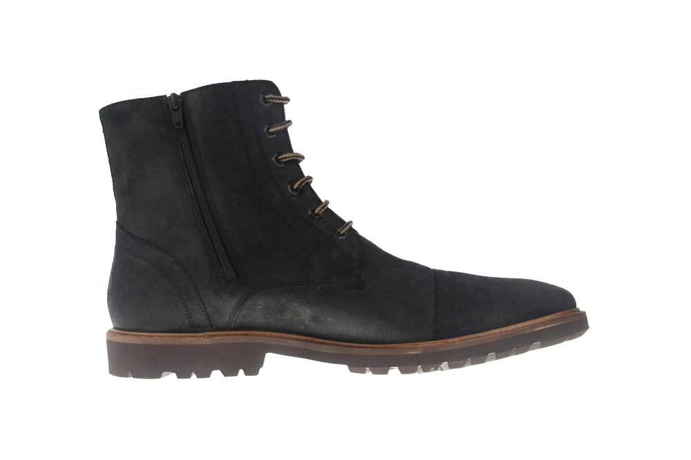 Manz Firenze AGO Stiefelette In Übergrößen Schwarz 146081-03-001 Große Herrenschuhe