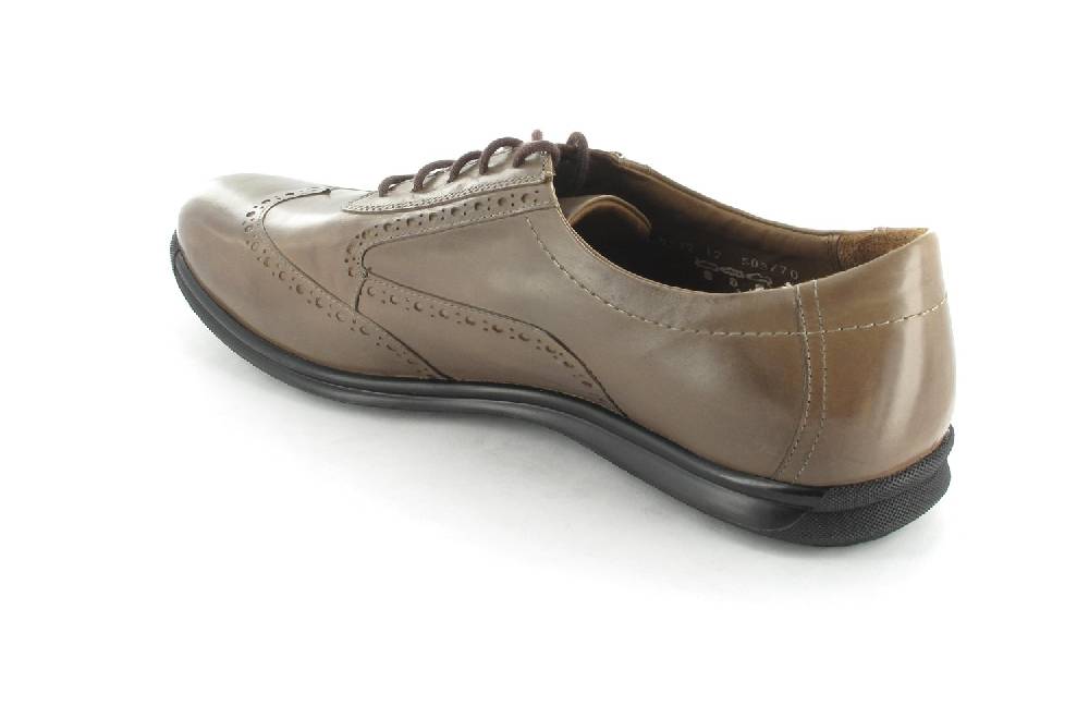 Manz Halbschuhe In Übergrößen Braun 123082-02-071 Große Herrenschuhe